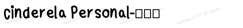 cinderela Personal字体转换